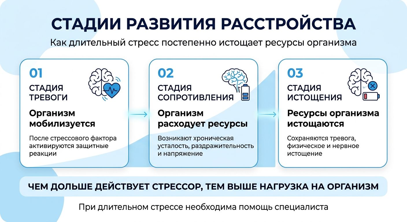 Лечение стресса в Гатчине инфографика